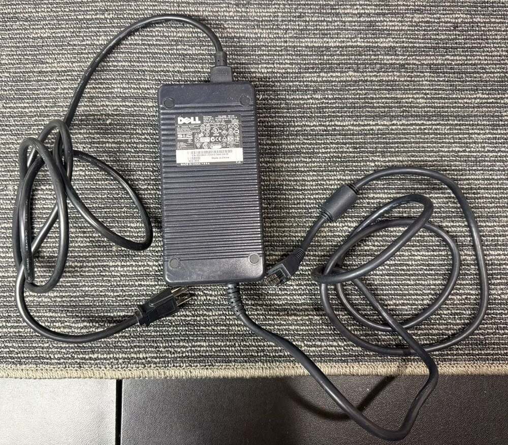 Dell DA-2 Series 220W AC Power Adapter ZVC220HD12S1 12V 18A 8-Pin with Power Cor